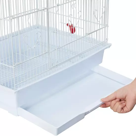 41-Inch Portable Hanging Flight Bird Cage for Small Parrots Quaker Cockatiels Su