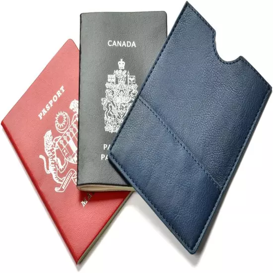 Passport Holder Cover - Ultra Slim Premium Vegan Leather Travel Wallet Case Cove