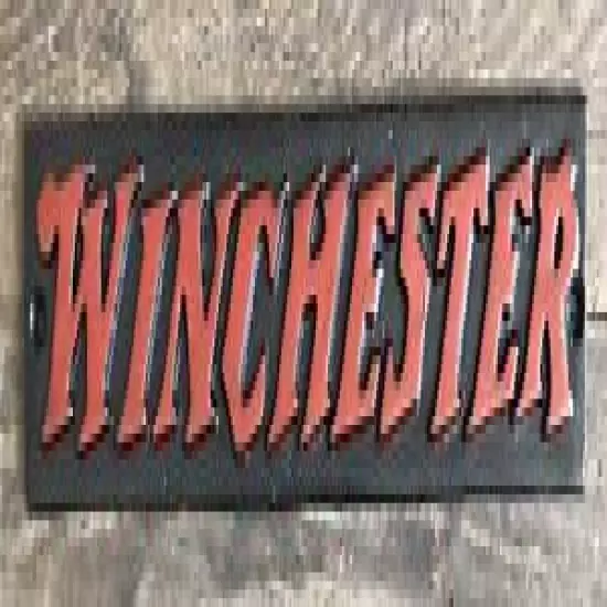 Winchester Gun Company Cast Iron Metal Advertising Plaque Sign