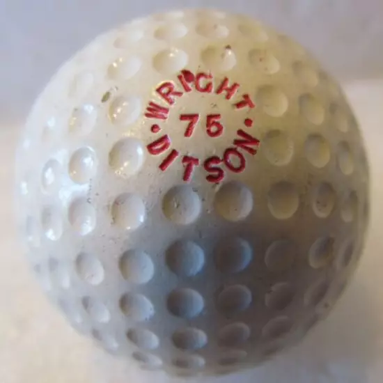 VINTAGE UNUSED WRIGHT & DITSON 75 DIMPLE GOLF BALL CIRCA 1920'S