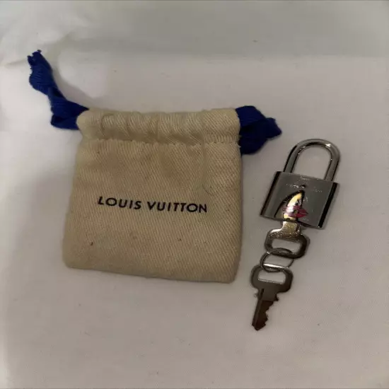 NEW Silver toned Louis Vuitton Lock 