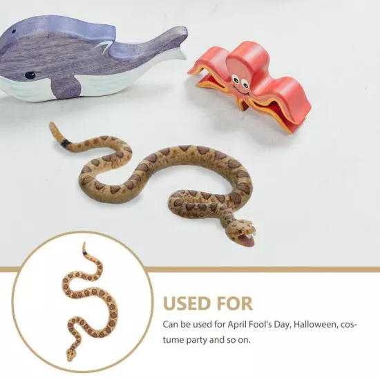 Fake Snake for Garden Rubber Rattlesnake Scary Snake Toy NICE NEW