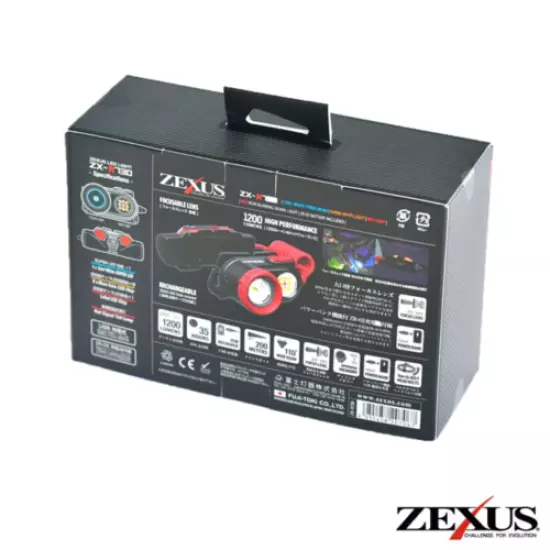 ZEXUS ZX-R730 1200 LUMEN RECHARGABLE HEADLAMP- Combined Shipping!!