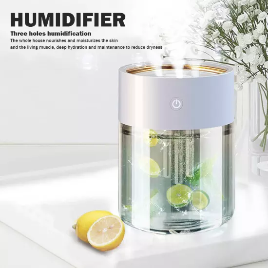 Air Freshener 3 Nozzle Mute Gift Humidifier Heavy Fog Ultrasonic for Home Office