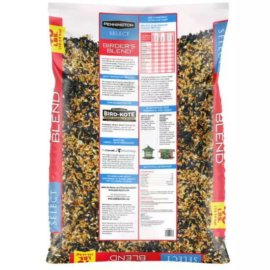 Pennington Classic Wild Bird Feed and Seed, 20 lb. Bag, Dry, 1 Pack