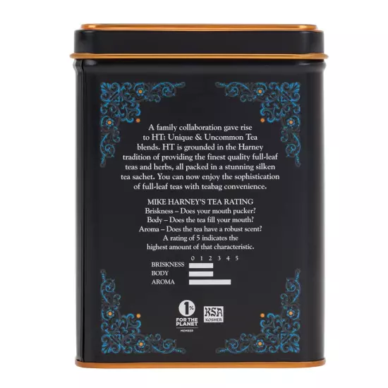 Black Cask Bourbon Tea, 20 Sachets of Smoky Black Tea with Light Caramel Flavors