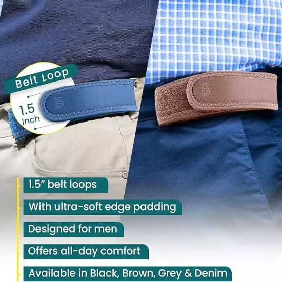 BeltBro Pro Pairs For Men – Next Gen BeltPro Buckle-Free Elastic Belt *OFFICIAL*