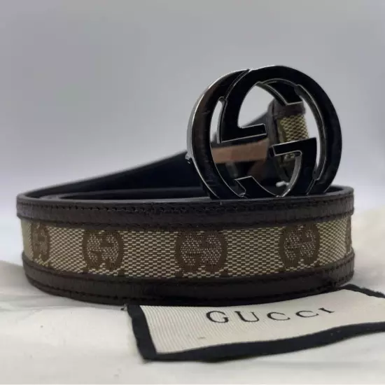 Beauty GUCCI Belt Interlocking GG Canvas Men