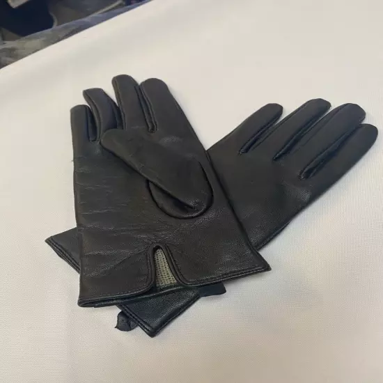 Worthinton Black Leather Driving Gloves (M)