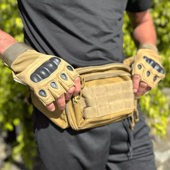 Tactical Fingerless Airsoft Gloves for Outdoor Sports, Paintball, and Motorcycli