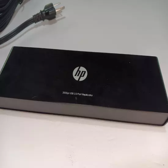 HP 2005pr USB 2.0 Port Replicator With Adapter Good Condition