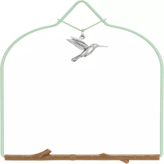 Charm Hummingbird Swing Teal - Perfect Bird Perch for Small Wild Birds, Hummingb