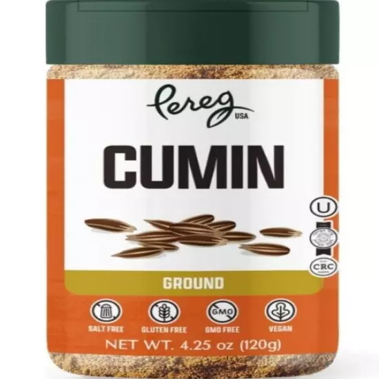 Pereg Ground Cumin Powder (4.25 oz) | Ground From Whole Cumin Seeds,Indian Spice