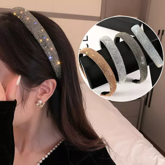 Women's Rhinestone Hairband Crystal Headband Hair Band Hoop Accessories Party ღ