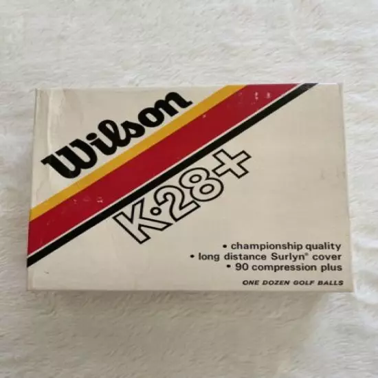 Wilson K 28 Vintage Golf Balls, New In Original Boxes, One Dozen Balls