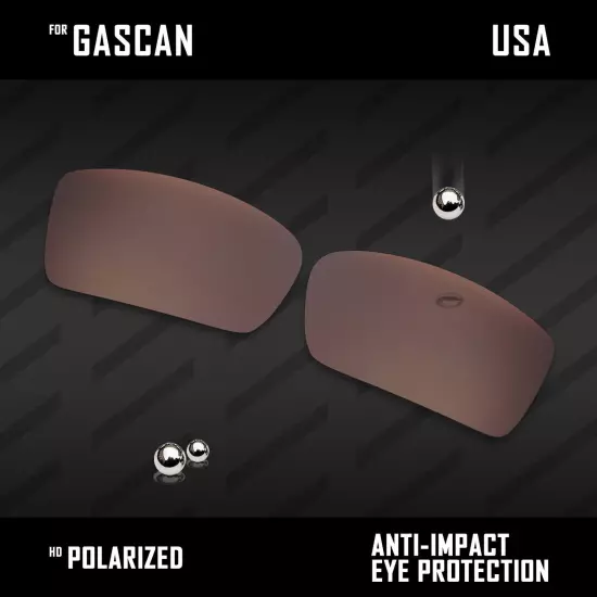 Anti Scratch Polarized Replacement Lenses for-Oakley Gascan OO9014 Options