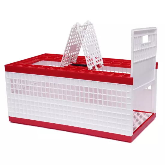 Racing Pigeon Carrier Box Bird Training Basket With 2 Side Doors 2 Top Doors Box