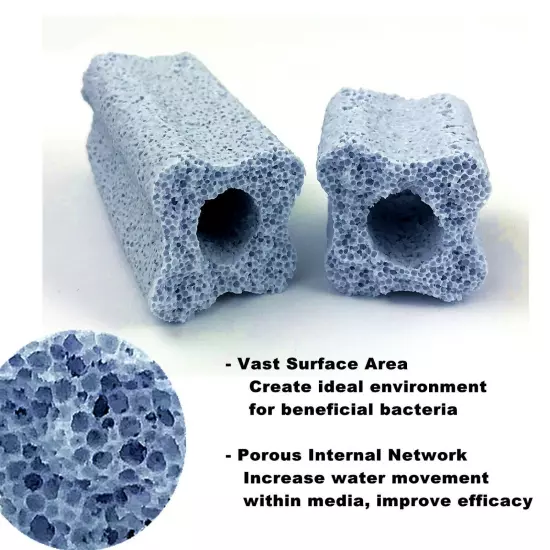 Aquarium Filter Media Porous Bio Ceramic Block for Fish Tank Sump Tank Pond