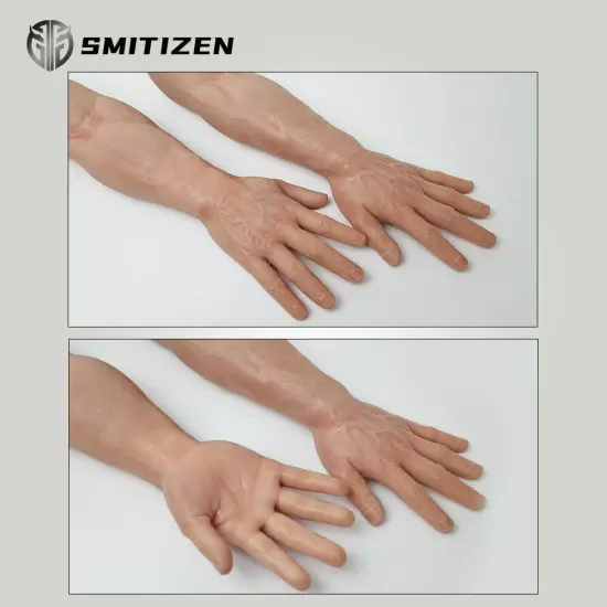 Smitizen Silicone Fake Arms Muscular Hand Gloves Cosplay Prop Costume Halloween