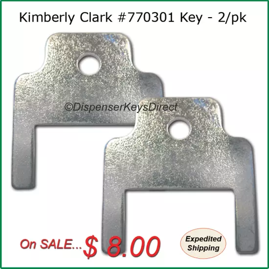 Kimberly Clark Paper Towel Dispenser Key #770301 - (2/pk.)