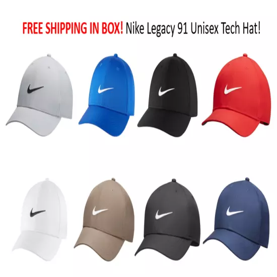 SHIP FREE IN BOX Nike Golf 2023 Legacy 91 TOUR HAT Swoosh Cap Hat Unisex DH1640