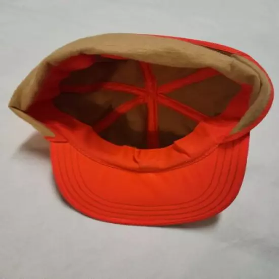 Vintage Thinsulate Large Orange Hunting Cap Water Repellent Hat