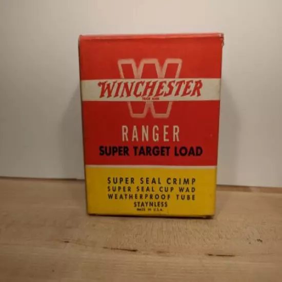 VINTAGE WINCHESTER Ranger Super Target Load 12 Ga Empty Shotshell Box Only