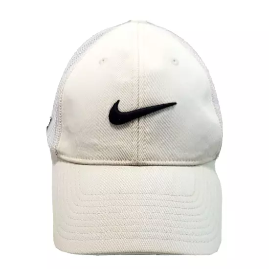 Nike Golf FlexFit VRS Stretch Baseball Hat - Ivory Cap Cream with Logo