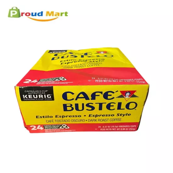 Lot of 2 Cafe Bustelo Espresso, Dark Roast Coffee, Keurig K-Cup Pods, 24 Count