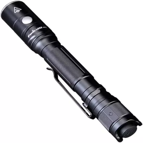 LD22 V2 800 Lumen Slim LED Tactical Flashlight, Rechargeable Battery, 2 X AA Bat