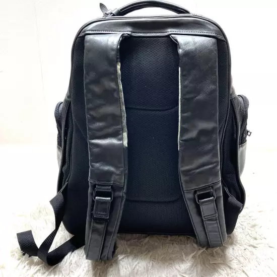 Tumi Rucksack A4 Size Nappa Leather Large Capacity Black Business Class