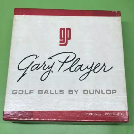 12 Vintage Gary Player Dunlop Golf Balls Unused 1970 Graco Logo