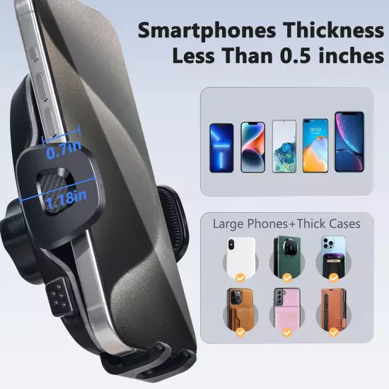 for Mazda CX5 Phone Holder with Custom Base, Car Phone Holder for 2017-2024 Mazd