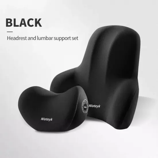 Car Neck Cushion Memory Foam Lumbar Back Support Universal Car Headrest Pillow