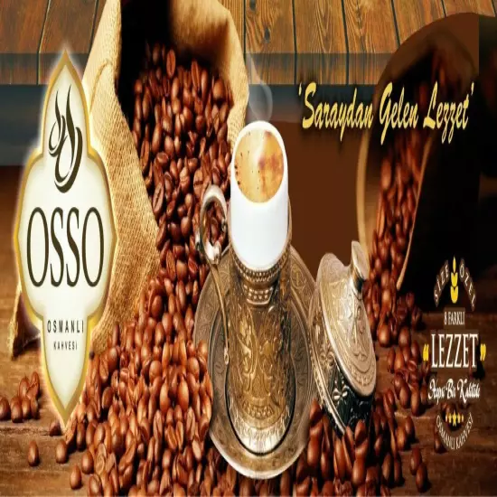 9 pack x OSSO Turkish Ottoman Coffee Ground Roasted 1800 gram - 63.5oz