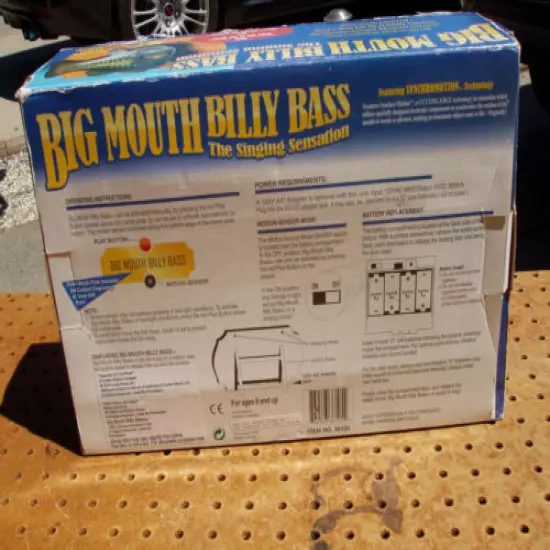 VINTAGE BIG MOUTH BILLY BASS SINGING FISH DON'T WORR & TAKE ME TO THE RIVER 1999