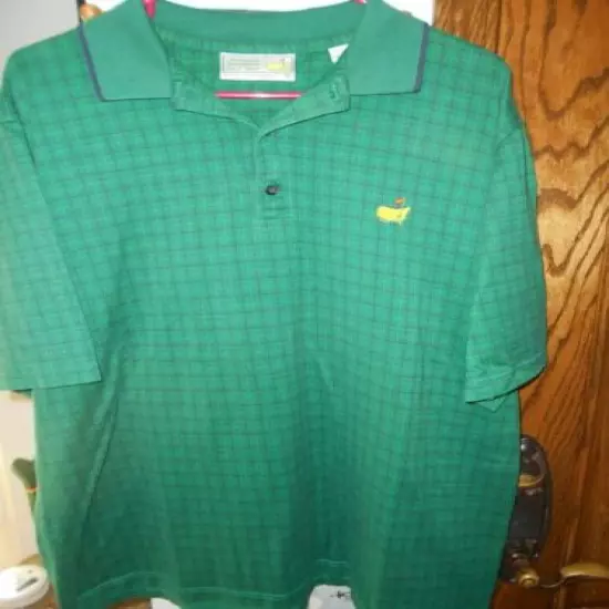 MASTERS LOGO POLO AUGUSTA NATIONAL GOLF SHOP ...SIZE XL...NEAR MINT!! COTTON