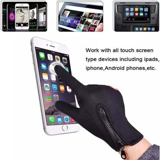 Thermal Windproof Waterproof Winter Gloves Touch Screen Warm Mittens Men Women