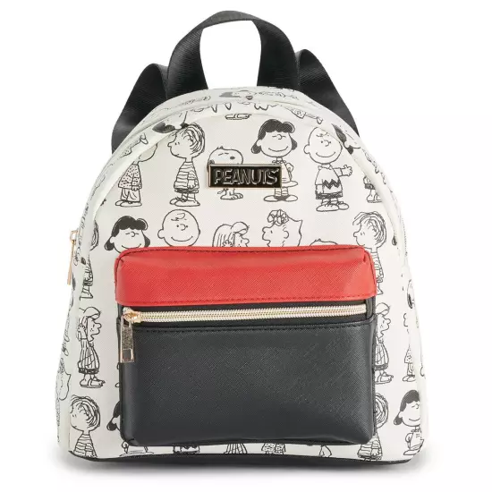 Peanuts Characters Mini Backpack - Charlie Brown, Snoopy, Linus, Lucy, Patty