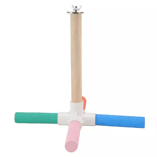  Cross Stand Stick Colorful Safe Healthy Matte Bird Cage Perch Stick W AD5