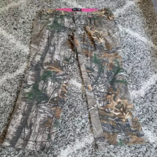 Realtree Youth Girl's Camo Hunting Pants Size 14 100% Cotton