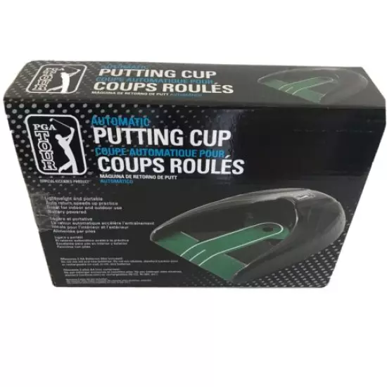 PGA Tour Automatic Golf Putting Cup Lightweight & Portable Indoor/Outdoor NIB