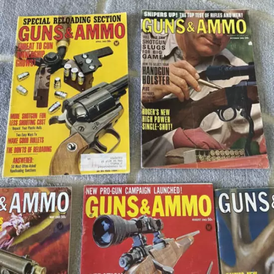 Vintage 1960's Magazine Lot of 16 ~ Guns & Ammo, Shooting Times, and MORE!