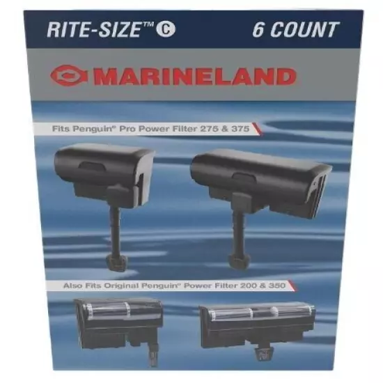 MARINELAND RITE SIZE C CARTRIDGE 6 PACK PENGUIN BIO-WHEEL 200B 350B 330B 170B