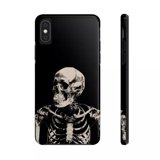 Dark Skeleton Skull Tough iPhone & Samsung Galaxy Cases Cover, Gift For Men