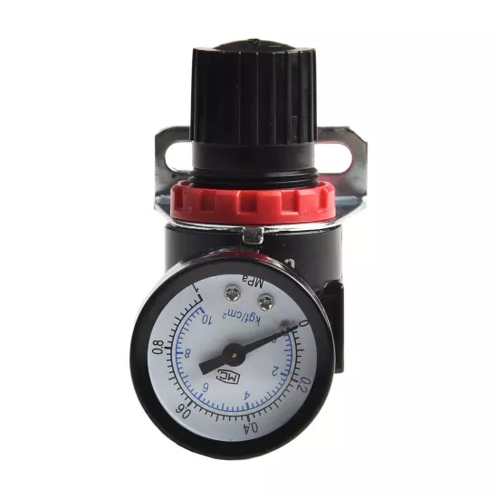 Black Color AR2000 Regulator 1/4'' Air Regulator Adjustable Pressure Range