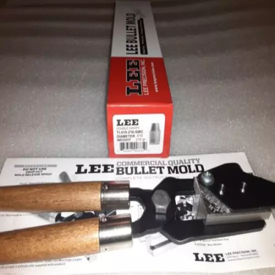 Lee 2-Cavity Bullet Mold TL410-210-SWC 41 Remington Magnum (410 Diameter) 210 Gr