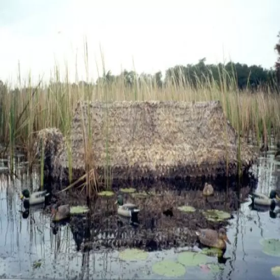 FLYWAY SPECIALTIES EASY-UP DUCK BOAT BLIND. LARGE - FITS 18' TO 20' BOAT