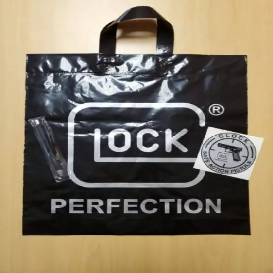 3PC Glock Promo Pack with Shopping Bag - Ink Pen Sticker Shopping Bag - NEW