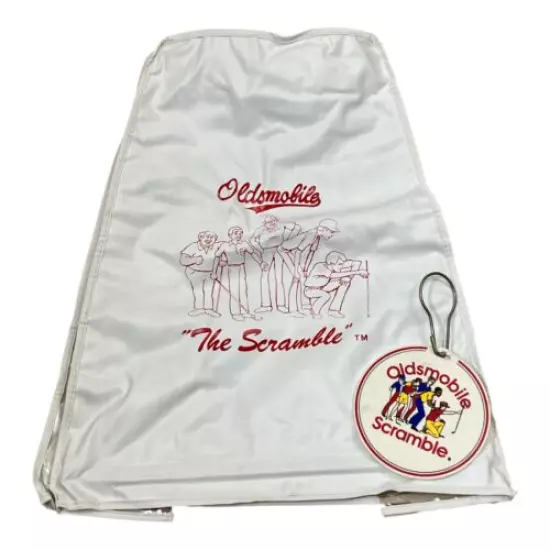 Vintage Oldsmobile Scramble Golf Bag Vinyl Cover & Tag